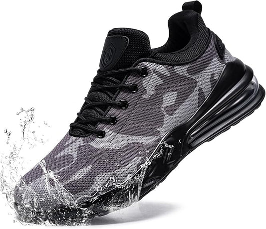 LARNMERN Mens Non Slip Work Shoes